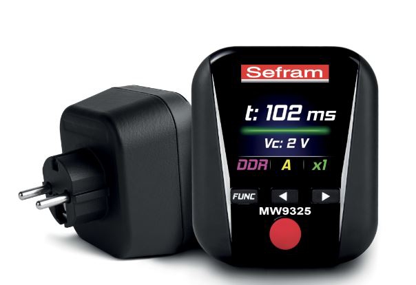 Contrôleur de prise de courant et mesureur de boucle de terre MW9325 Sefram