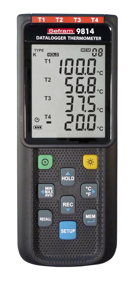 Thermomètre numérique enregistreur 9814 Sefram