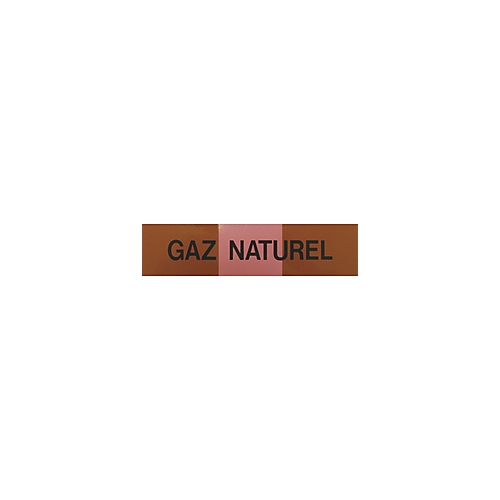 Etiquettes gaz naturel rouge 100x30 (sachet de 5 pièces) 