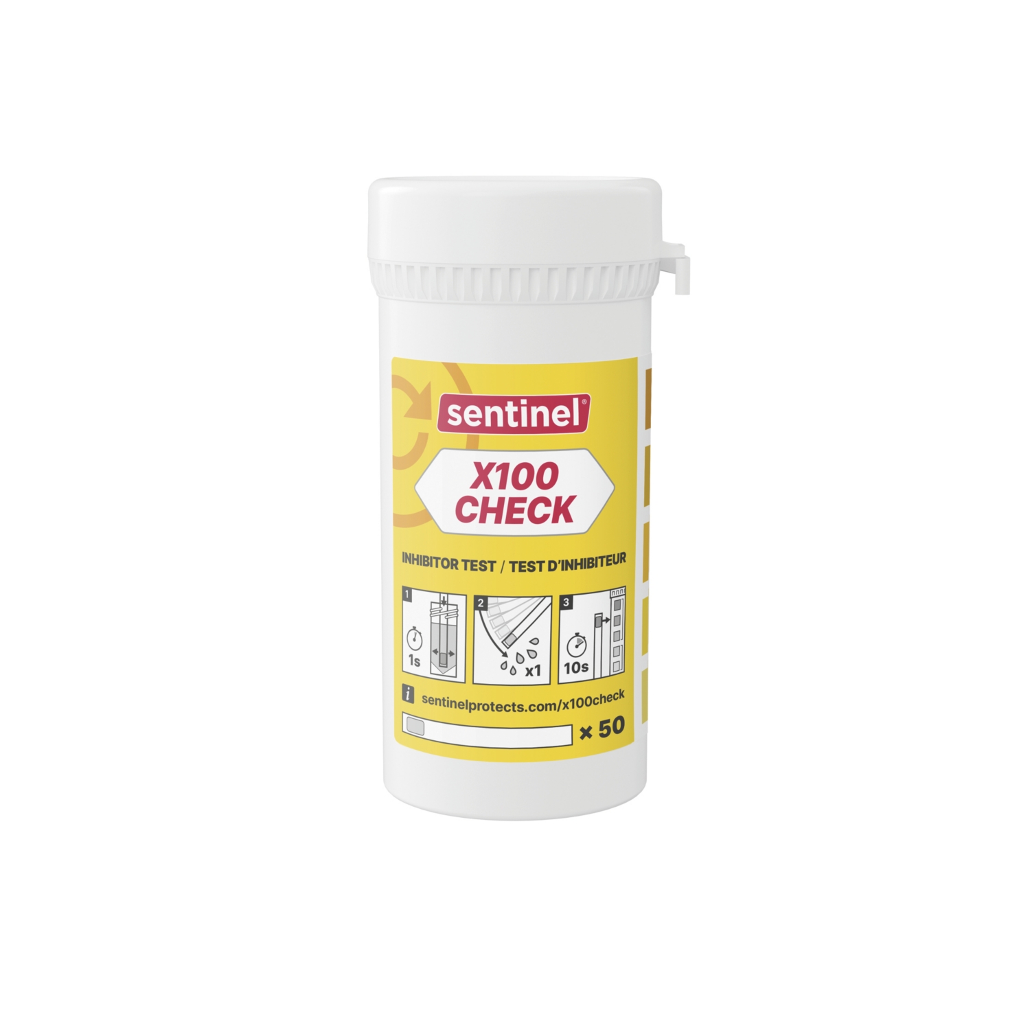 Kit de prélèvement X100 Check pour Inhibiteur X100 Sentinel