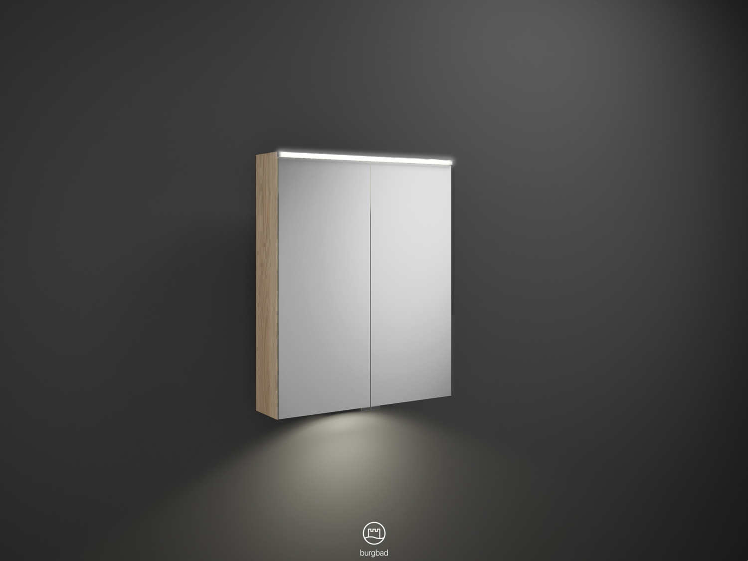 Armoire de toilette Eqio Smart Led avec éclairage du plan Burgbad