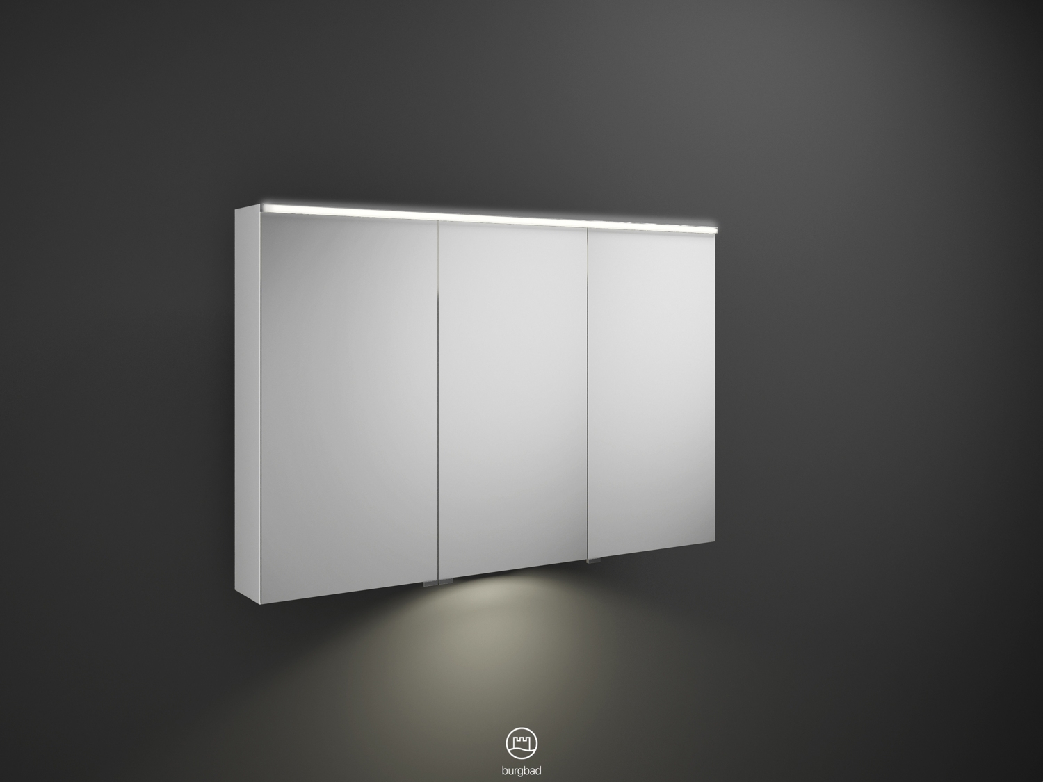 Armoire de toilette Eqio Smart Led avec éclairage du plan ouverture gauche Burgbad