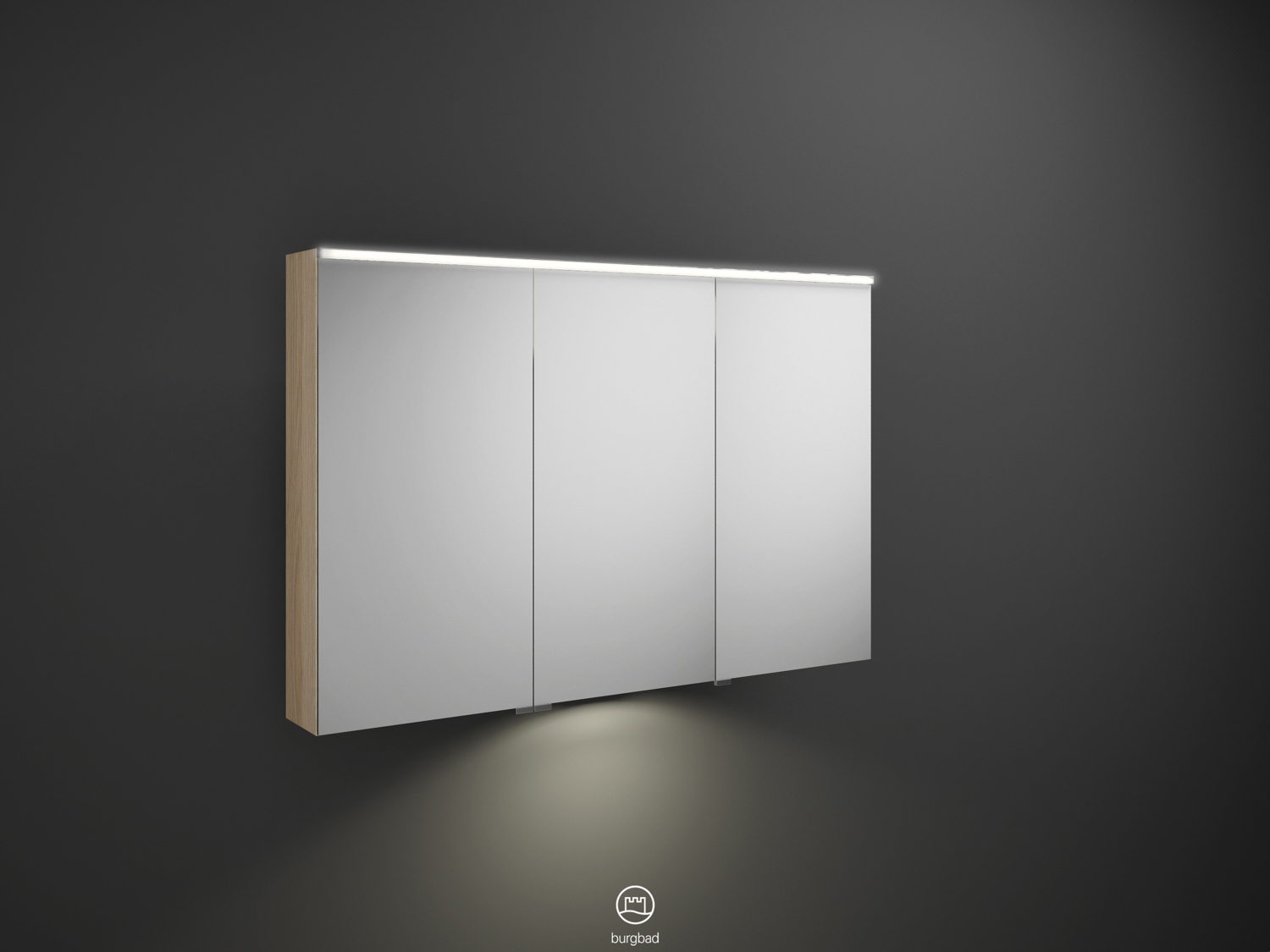 Armoire de toilette Eqio Smart Led avec éclairage du plan ouverture droite Burgbad