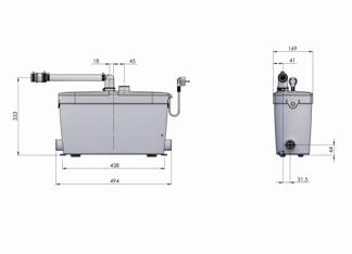 Pompe de relevage Saniaccess Pump SANIACCESS4 SFA