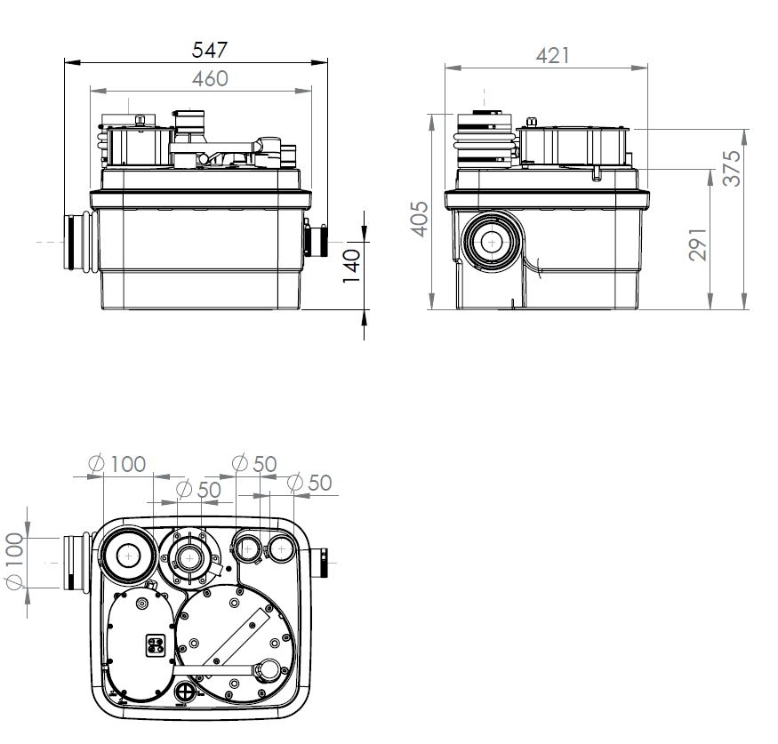 Station de relevage Sanicubic 1 CUBIC1NM SFA