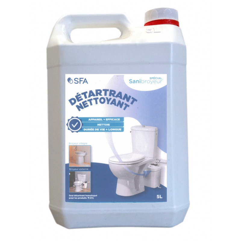 Dirtbusters Le Produit Nettoyant Détartrant pour Toilettes/WC avec  Sanibroyeur ou Système Pompe de Relevage 2 x 5 l - Cdiscount Au quotidien