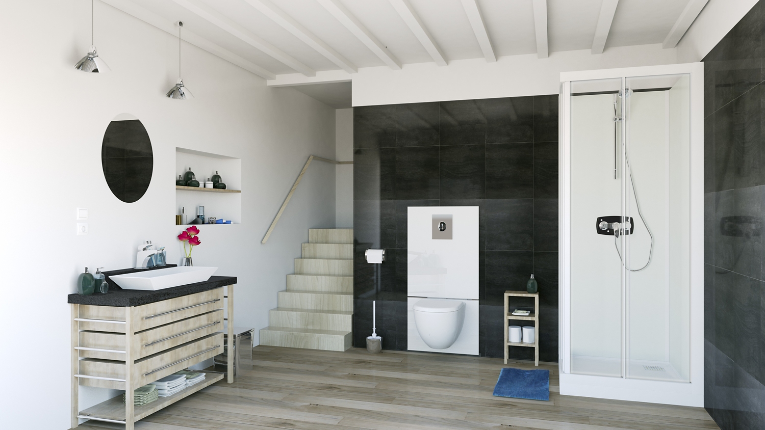 Broyeur avec bâti-support Saniwall Pro UP WALLPROUPSTD SFA