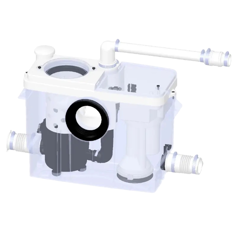Broyeur avec bâti-support Saniwall Pro UP à carreler WALLPROUPSTDAC SFA