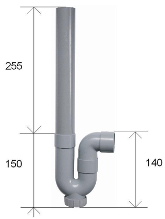 Siphon simple MAL sortie horizontale Sferaco