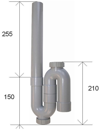 Siphon simple MAL sortie verticale Sferaco