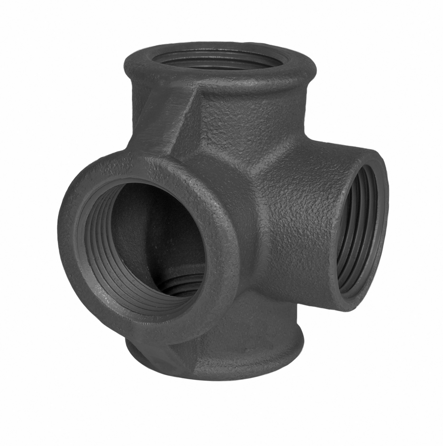 Distributeur té égal fonte noire F - Fig 223N Sferaco