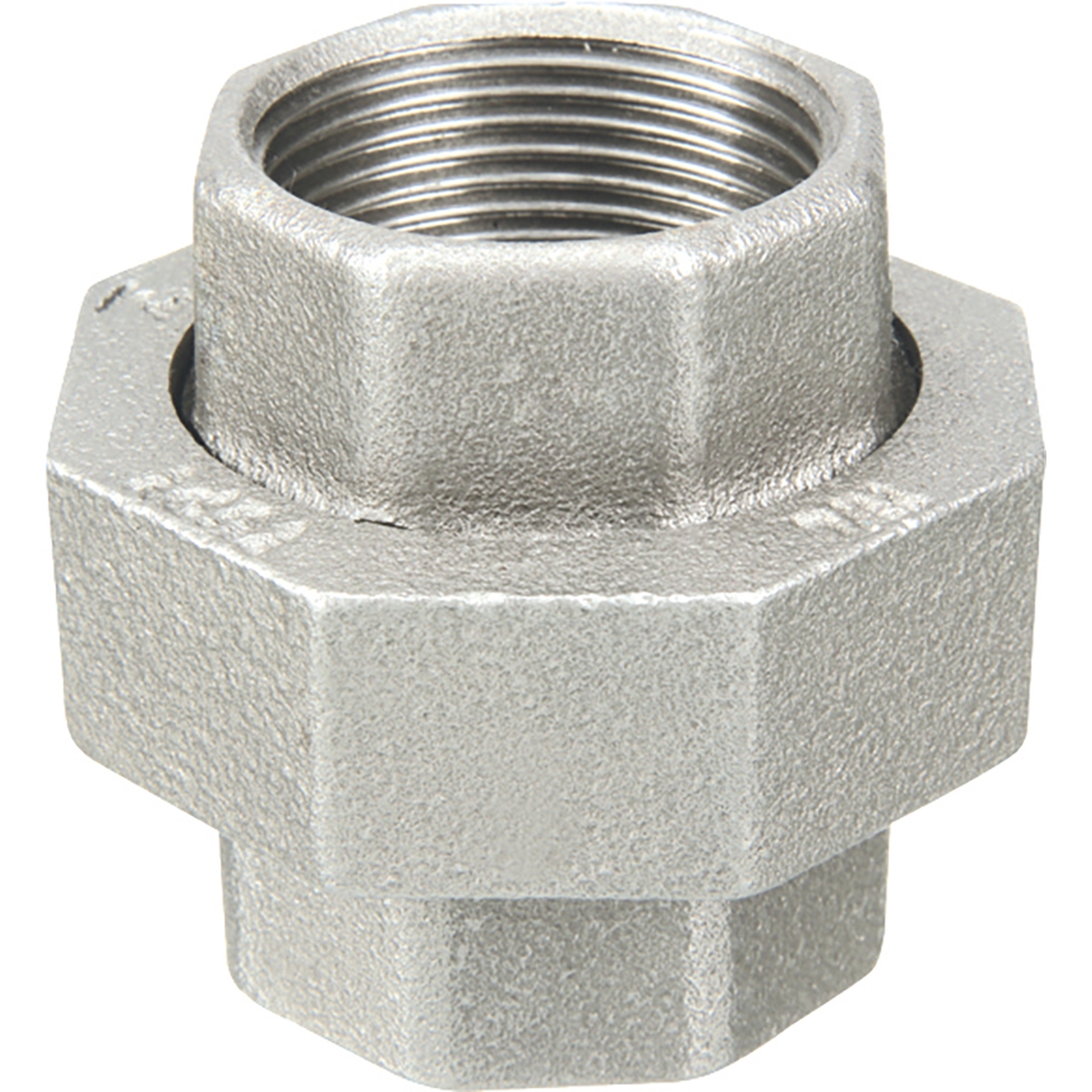 Raccord union fonte galva à joint plat FF - Fig 330