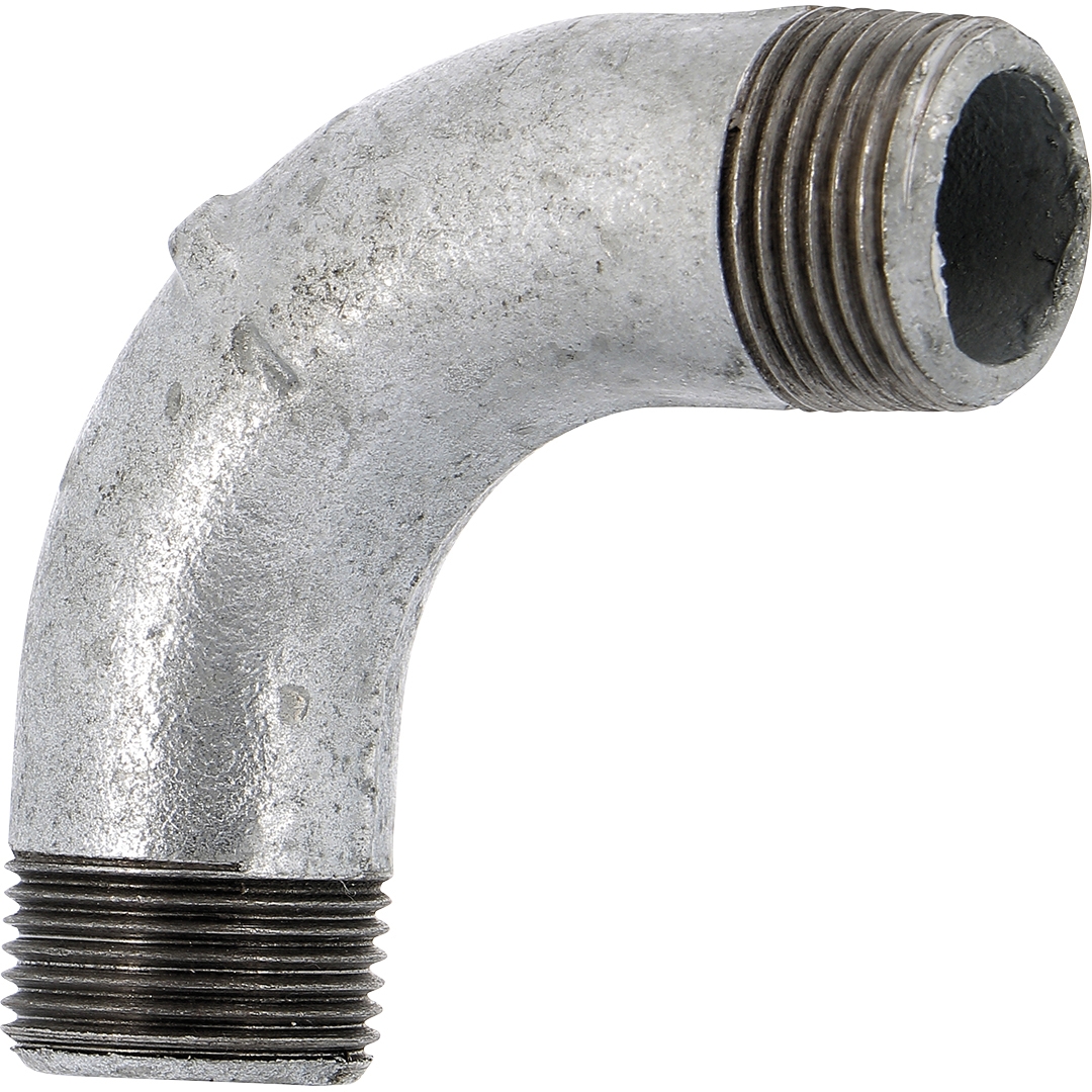Courbe 90° MM fonte galvanisée