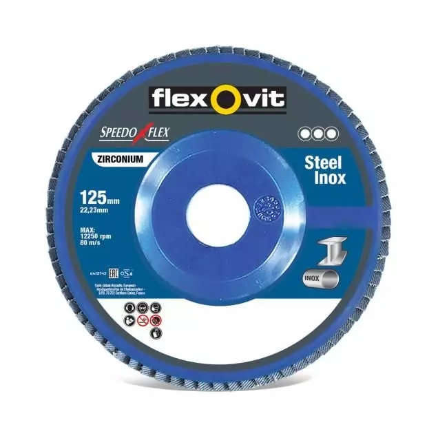 Disque à lamelles plat Speedoflex oxyde de zirconium 125 mm