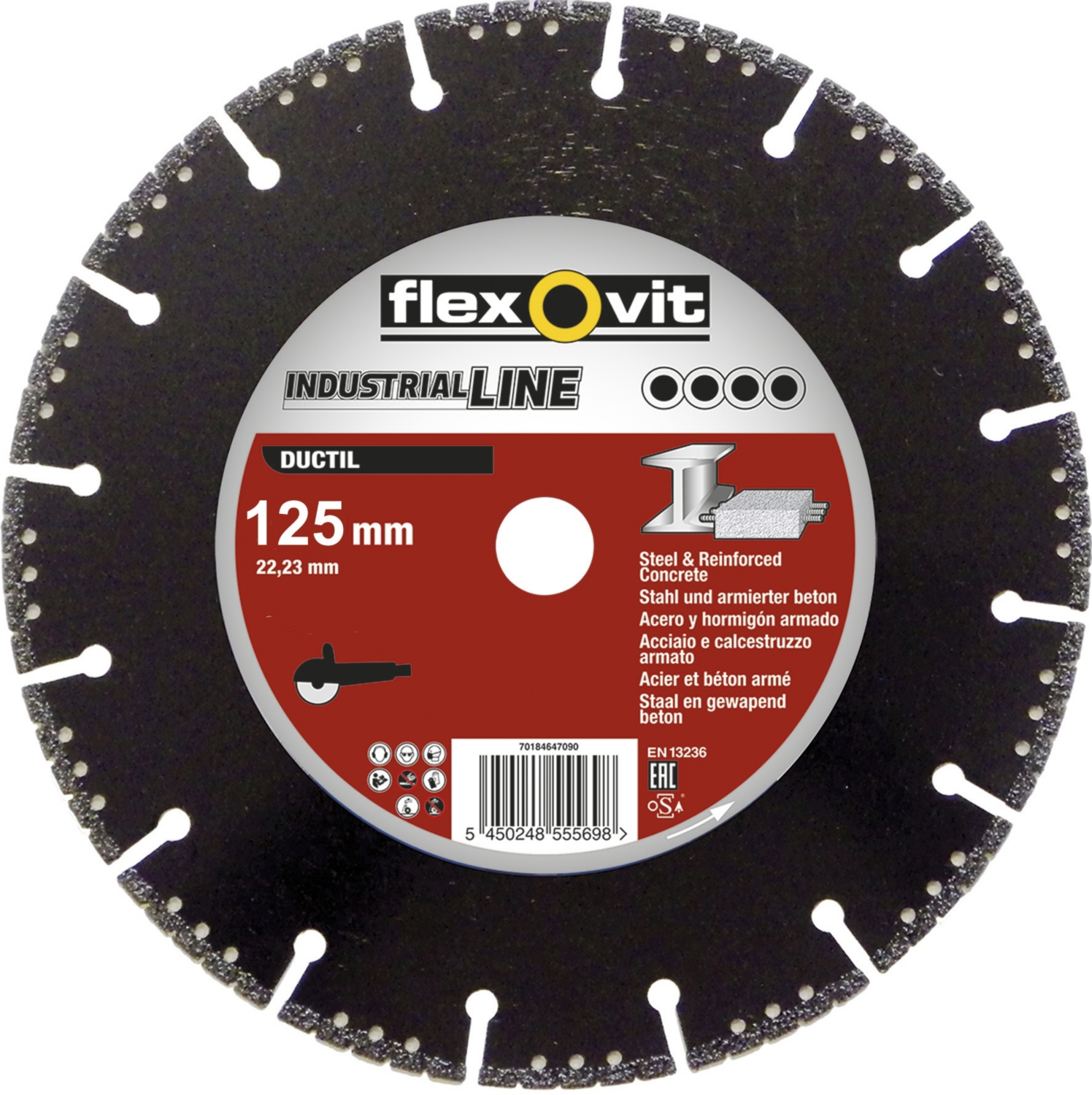 Disque Industrial Line Ductil Diam 125 mm