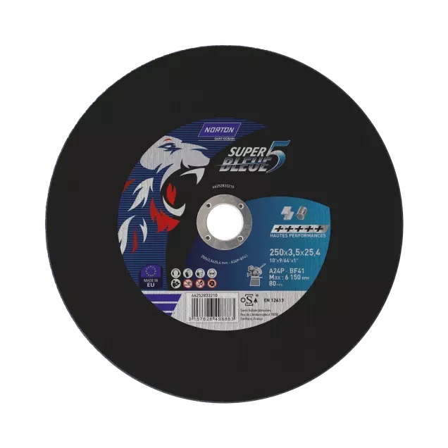 Meule de tronçonnage Super Bleue 5 Norton