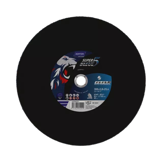 Meule de tronçonnage Super Bleue 5 Norton