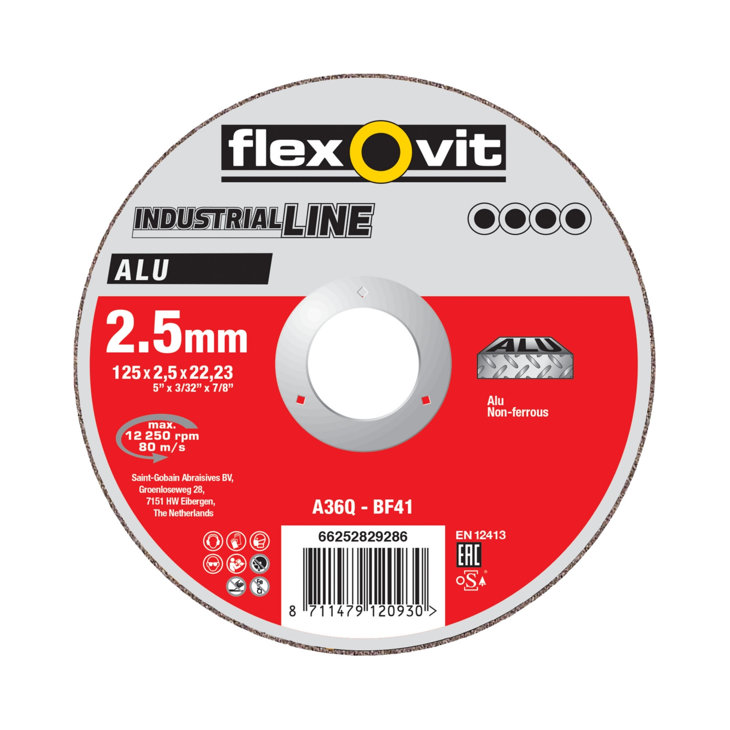 Disque à tronçonner IndustrialLINE ALU Flexovit