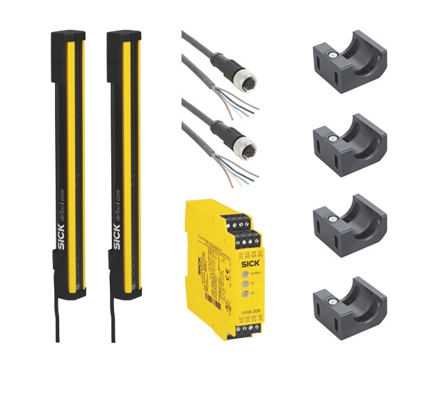 Barrage de sécurité, DeTec4 Core, Emetteur/Récepteur, résolution 14 mm Sick