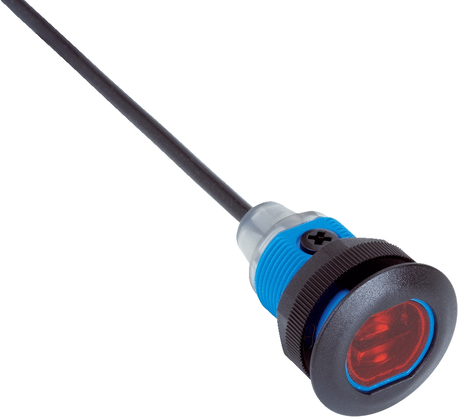 Détecteur photoélectrique laser M18 mini GRL18S portée 7,2m mode barrière reflex PNP câble 3P Sick