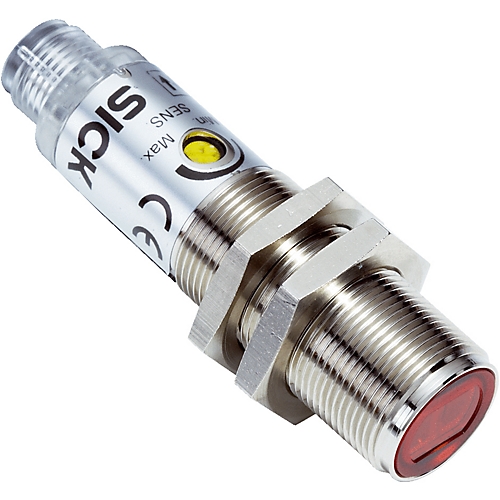 Détecteur photoélectrique laser M18 métal VSE180 portée 28m mode barrière émetteur-récepteur PNP M12 4P Sick