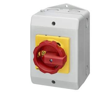 Interrupteur sectionneur 3 pôles enveloppe isolante 3P 25 A 1NO+1NF Siemens