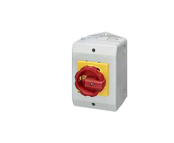Interrupteurs sectionneurs sans fusible 3LD2 - Poignée rouge / Jaune - En coffret Siemens 