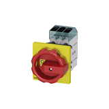  Interrupteurs sectionneurs sans fusible 3LD3 - Poignée rouge / Jaune - Fixation en face 