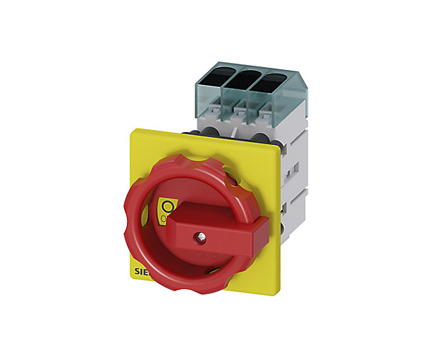 Interrupteurs sectionneurs sans fusible 3LD3 - Poignée rouge / Jaune - Fixation en face Siemens 
