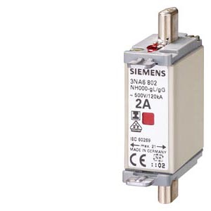 Cartouche fusible à couteaux NH 3NA T000 gG combiné poignée isolée Siemens