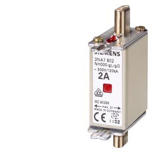 Cartouche fusible à couteaux NH 3NA T000 gG combiné poignée sous tension Siemens