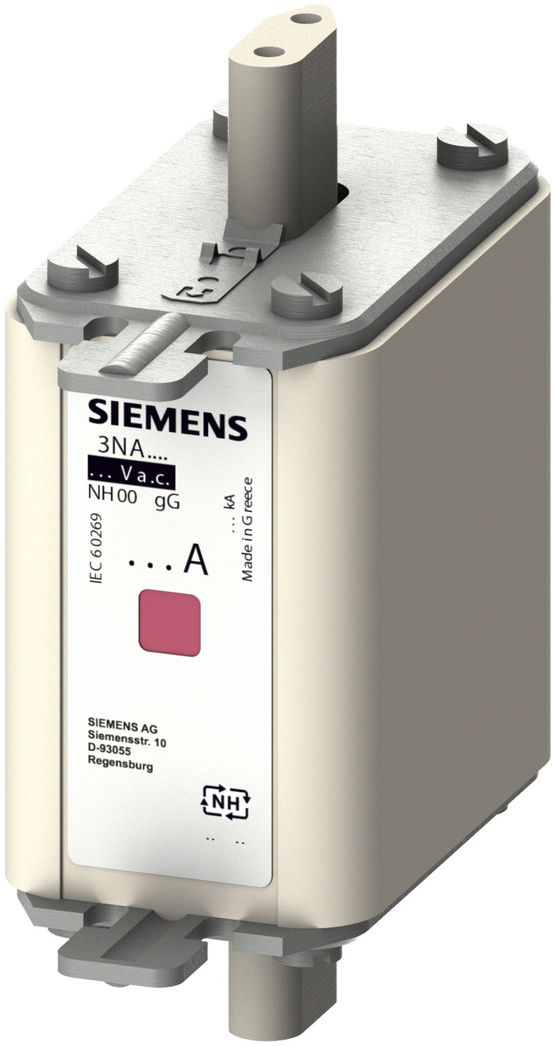 Cartouche fusible à couteaux NH 3NA T00 gG combiné poignée sous tension Siemens