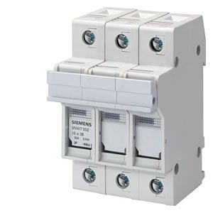 Socle fusible cylindrique 10x38mm (50A) Siemens