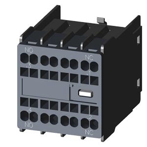 Bloc contacts auxiliaires S00/S0/S2, frontal, non retardé adapté à l'électronique Siemens 