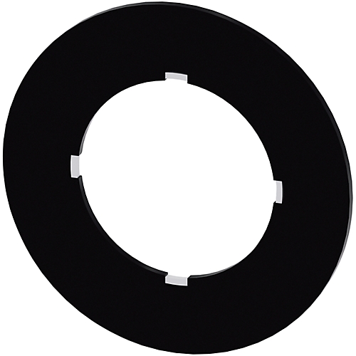 Plaquette de repérage pour potentiomètre, Plaquette noire, sans inscription, diamètre extérieur 40 mm, Siemens 