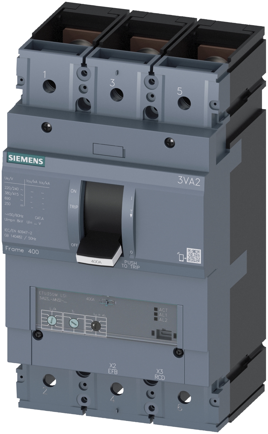 Disjoncteur boitier moulé 3VA2 Siemens