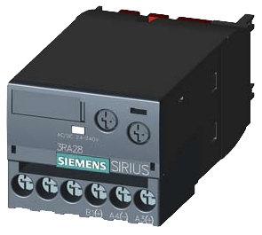 Bloc contacts auxiliaires S00/S0, frontal, temporisé à la retombée sans signal Siemens