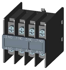 Bloc contacts auxiliaires S00/S0/S2, frontal, non retardé, à cosse Siemens 