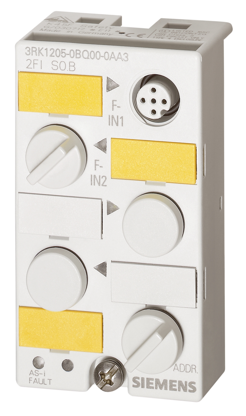 Asisafe mod.Compact K20F,IP67, TOR., 2F-DI, 2x entrées cat. Siemens