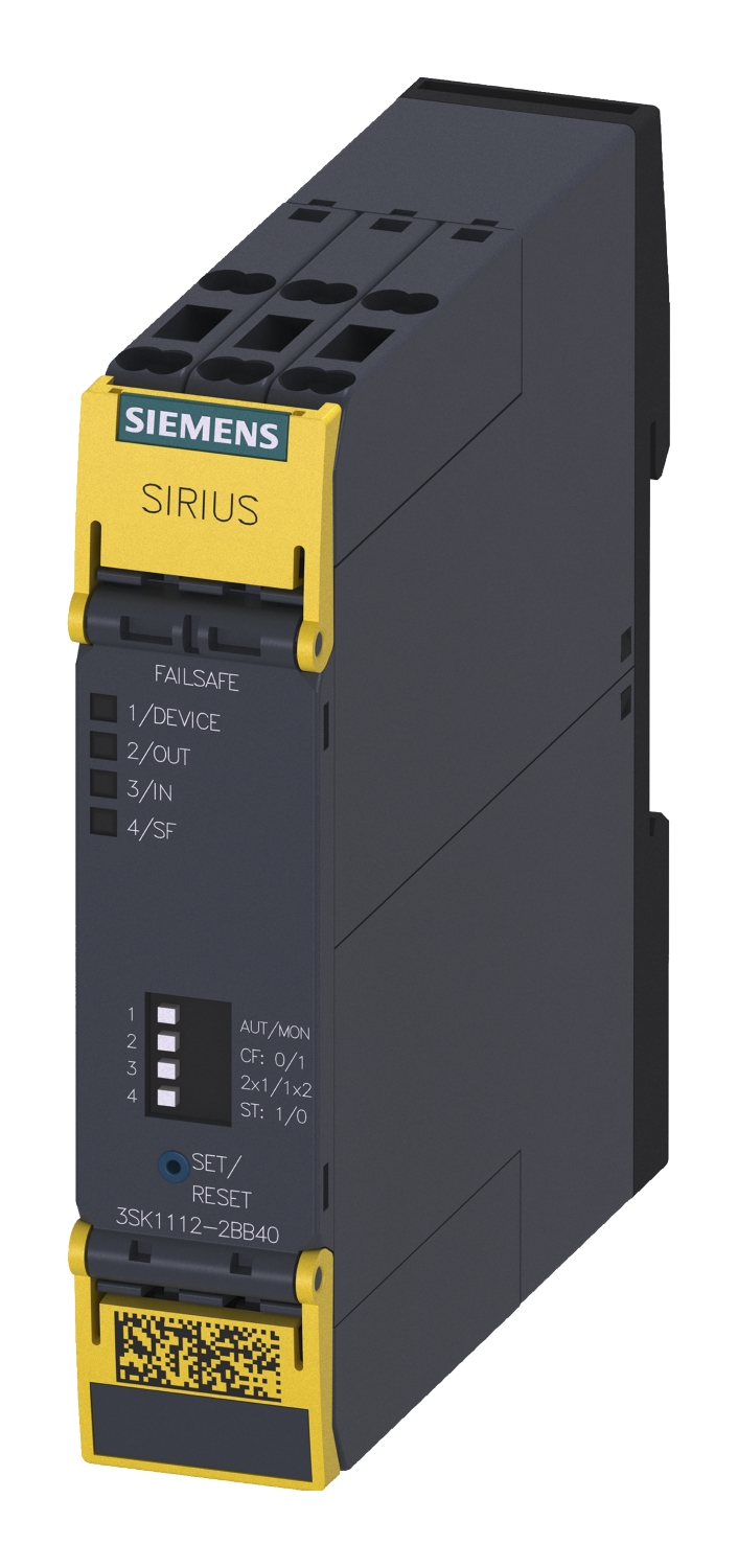 Bloc de sécurité 3SK11, (2+1) NO, Bornes à ressort Siemens