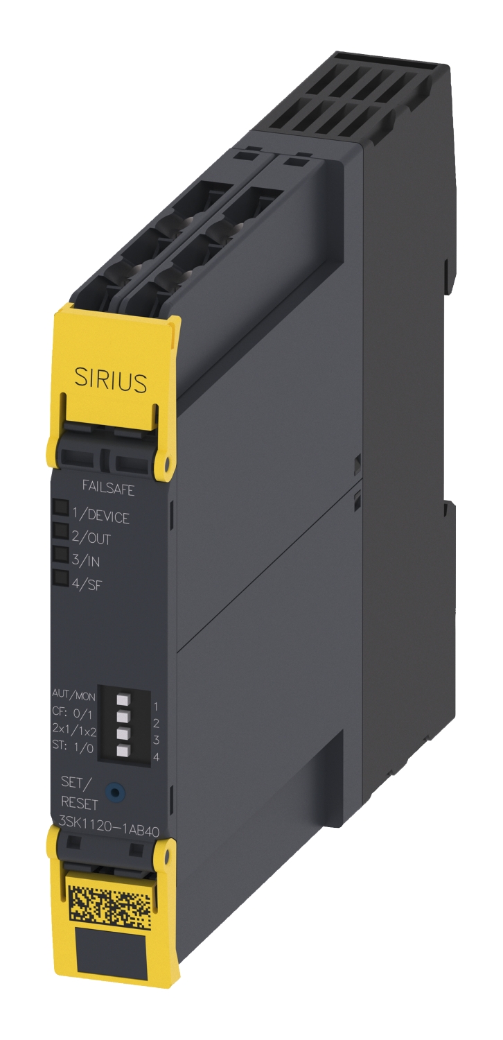 Bloc de sécurité 3SK11, 24VDC circuit validation electr. 0,5A, Bornes à vis Siemens
