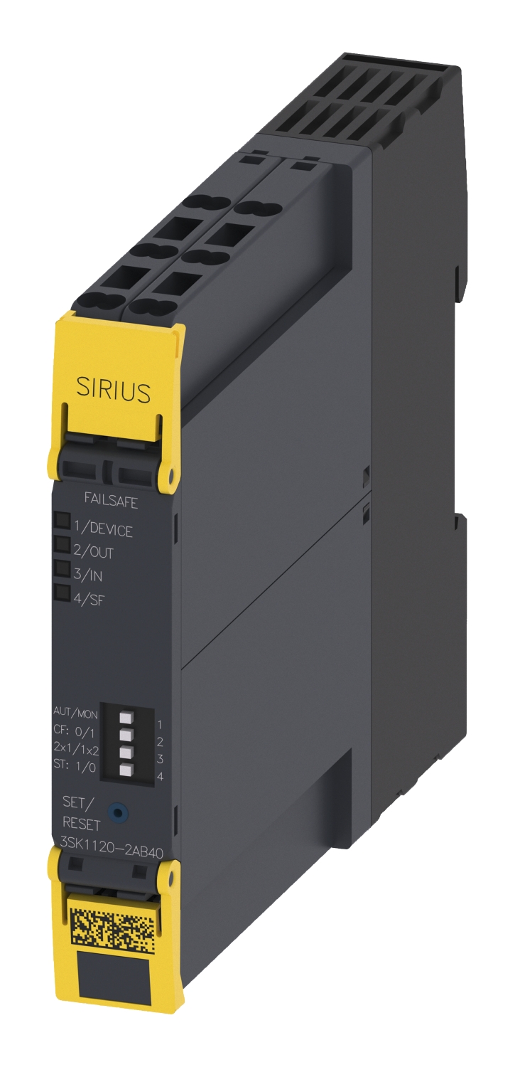 Bloc de sécurité 3SK11, 24VDC circuit validation electr. 0,5A, Bornes à ressort Siemens 