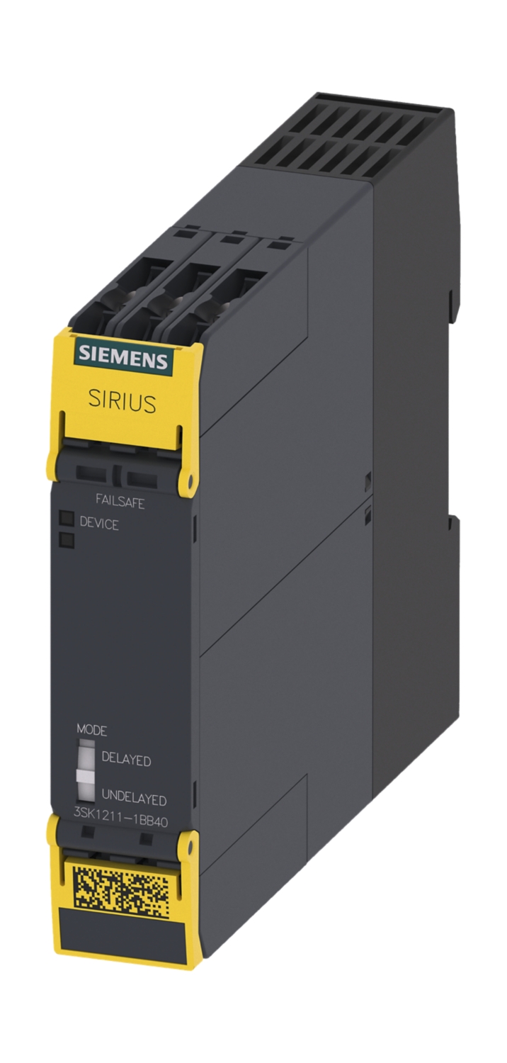  Bloc ext. Sécurité 3SK1, 4NO+1NF circuit signal. à relais, Bornes à vis 