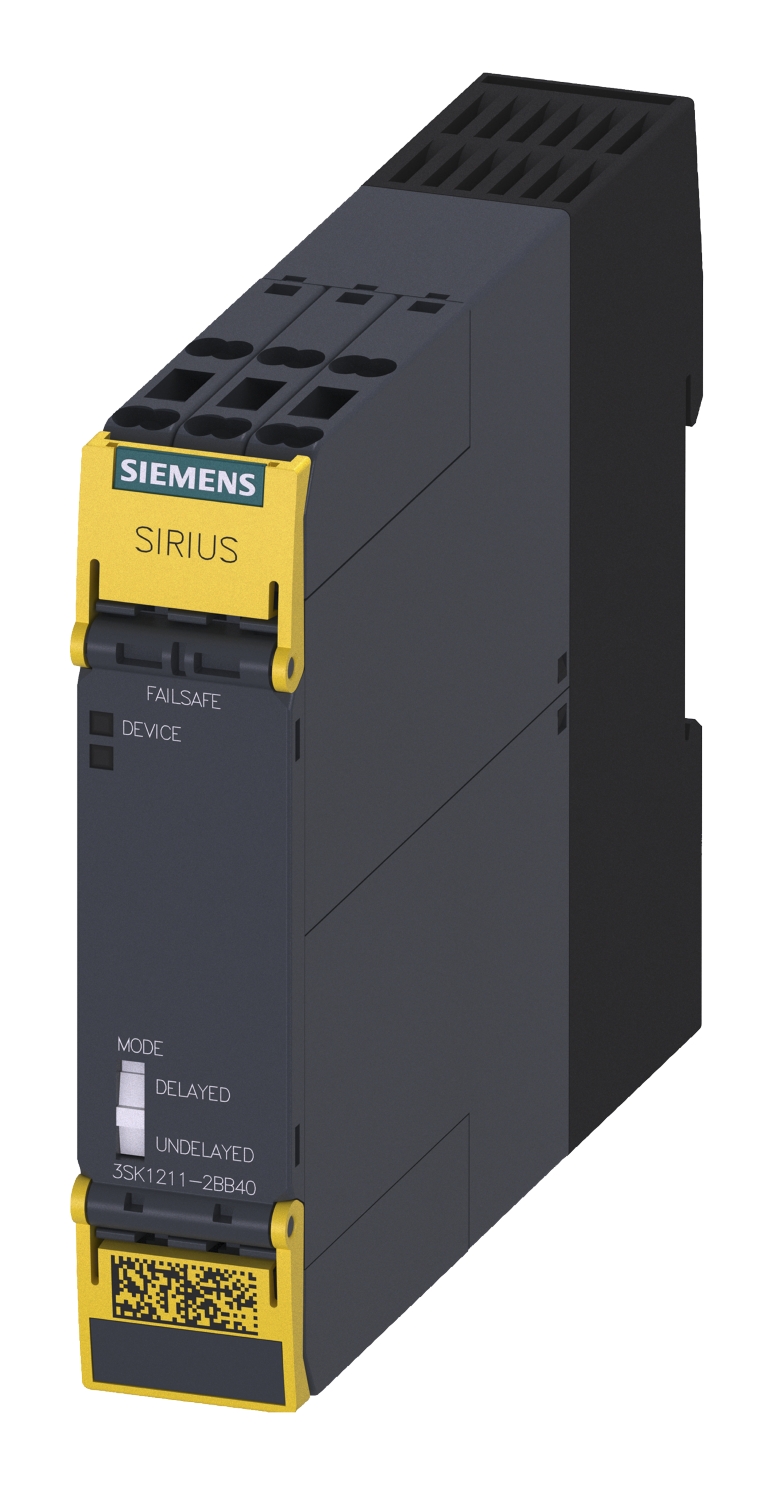  Bloc ext. Sécurité 3SK1, 4NO+1NF circuit signal. à relais, Bornes à ressort 