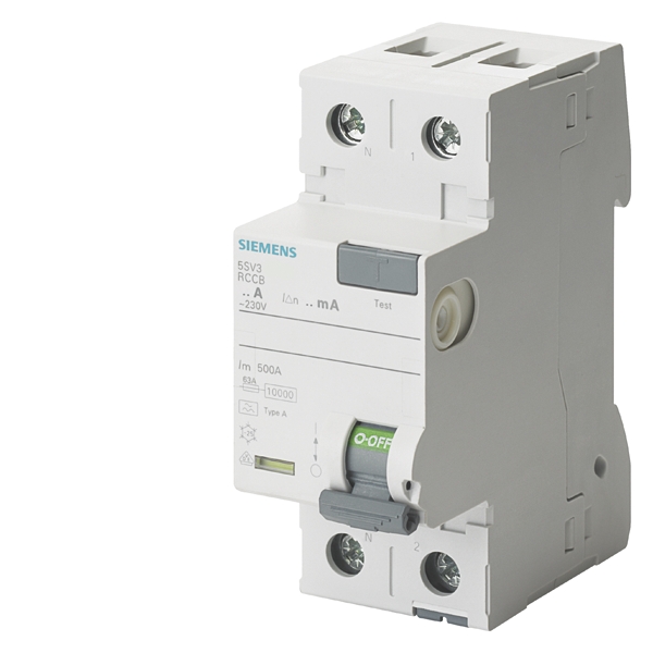 Interrupteur différentiel ASV4 1P+N Type AC Siemens