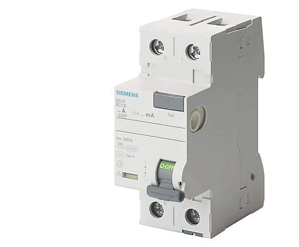 Interrupteur différentiel ASV3 1P+N Type A (AC/DC) Siemens 