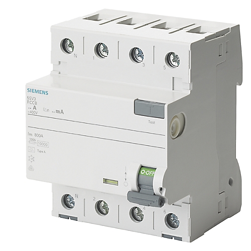 Interrupteur différentiel ASV4 3P+N Type AC Siemens 