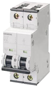 Disjoncteurs 5SY4 2P - Courbe D - 10 kA Siemens 