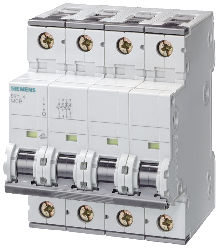 Disjoncteurs 5SY8 4P - Courbe C - 25 kA Siemens