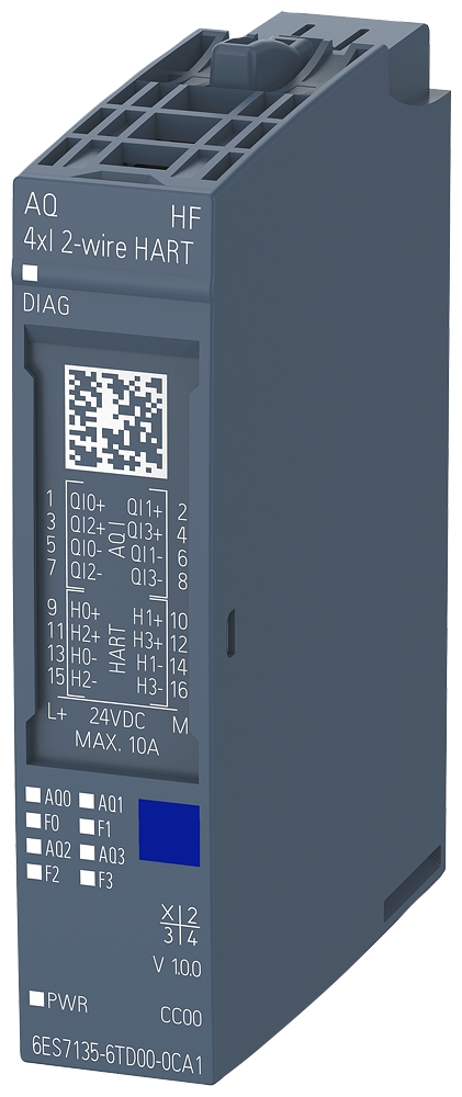 Module de sorties analogiques ET 200SP, AQ 4xI HART HF Siemens